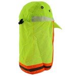 High Visibility Safety Cap with Reflective Flap