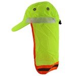 High Visibility Safety Cap with Reflective Flap