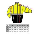 Hi-Viz ANSI Class 3 Waterproof Bomber Jacket XL