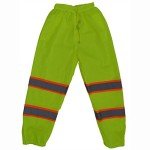 Lime Mesh Traffic Safety Pants, Large/X-Large