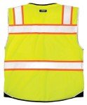 High Visibility Reflective Black Bottom Safety Vest 3X