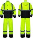 High Visibility Rain Suit for Men - Yellow/Lime