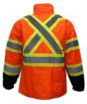 Hi-Viz Class 3 Rain Suit Jacket & Pants 2XL