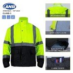 High Visibility Rain Suit for Men - Yellow/Lime