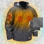 DEWALT Heated Heavy Duty Work Coat, Black, XL