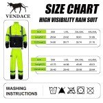 High Visibility Rain Suit for Men - Yellow/Lime