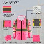 Hi-Viz Pink Windproof Raincoat for Outdoor Safety