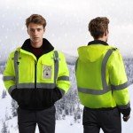 Hi-Vis Reflective Rain Jacket for Men & Women