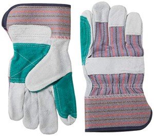Double Leather Palm Work Gloves - 12 Pairs