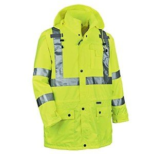 High-Visibility Reflective Rain Jacket, XX-Large