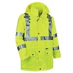 High-Visibility Reflective Rain Jacket, XX-Large