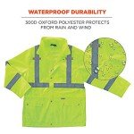 High-Visibility Reflective Rain Jacket, XX-Large