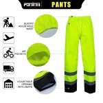 Hi-Vis Waterproof Rain Jacket for Men
