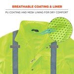 High-Visibility Reflective Rain Jacket, XX-Large