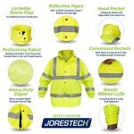 High Visibility Waterproof Safety Rain Jacket – Yellow/Lime