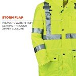 High-Visibility Reflective Rain Jacket, XX-Large