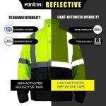 Hi-Vis Waterproof Rain Jacket for Men