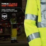 High-Visibility Reflective Rain Jacket, XX-Large
