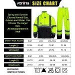 Hi-Vis Waterproof Rain Jacket for Men