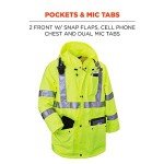 High-Visibility Reflective Rain Jacket, XX-Large