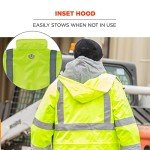 High-Visibility Reflective Rain Jacket, XX-Large