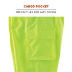 Hi-Vis Rain Bibs with Black Bottom, 3X-Large