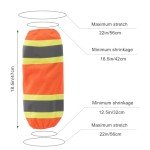 High Visibility Orange Reflective Work Leg Gaiters