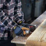 Heavy Duty Leather Palm Work Gloves for Men