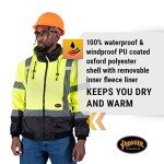 Hi-Vis Waterproof 2-in-1 Safety Jacket & Bib