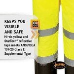 Hi-Vis Waterproof 2-in-1 Safety Jacket & Bib