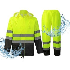 High Visibility Waterproof Rain Gear for Men - 4X