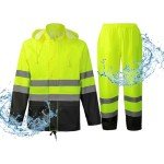 High Visibility Waterproof Rain Gear for Men - 4X