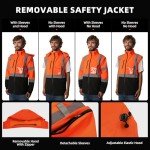 Reflective Waterproof Safety Jacket for Men and Women