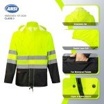 High Visibility Waterproof Rain Gear for Men - 4X