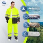 High Visibility Waterproof Rain Gear for Men - 4X