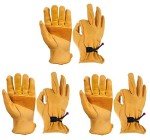 Durable Leather Work Gloves for Men and Women