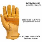 Durable Leather Work Gloves for Men and Women