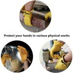 Durable Leather Work Gloves for Men and Women