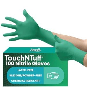 Ansell TouchNTuff Nitrile Gloves - Chemical Resistant 100 Pack