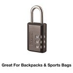Master Lock Black 3-Digit Combination Padlock