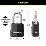 Master Lock Heavy Duty Outdoor Padlock with Key