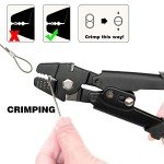 Wire Rope Crimping Tool Kit with Sleeves & Thimbles