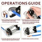 Heavy Duty Cable Lug Crimping Tool 8-1/0
