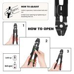 Wire Rope Crimping Tool Kit with Sleeves & Thimbles