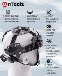 AnTools HH30WH White Safety Helmet with Adjustment Cap