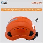 LOHASPRO Ventilated Safety Helmet with Ear Protection
