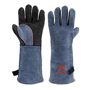 Heat Resistant Welding Gloves for BBQ & Fireplace