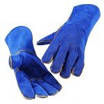 Heat-Resistant Leather Welding Gloves - 35.6 cm