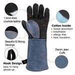 Heat Resistant Welding Gloves for BBQ & Fireplace