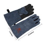 Heat Resistant Welding Gloves for BBQ & Fireplace